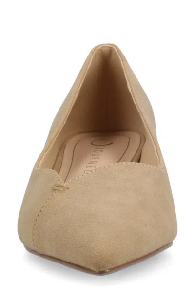 Journee Collection Journee Women's Carmin Medium And Wide Width Dress Flats In Neutral