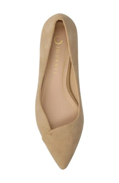 Journee Collection Journee Women's Carmin Medium And Wide Width Dress Flats In Neutral