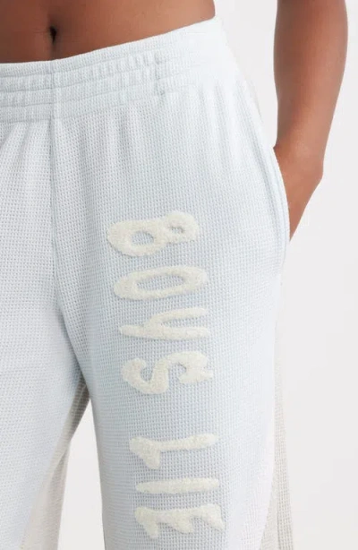 Boys Lie Private School Thermal Sweatpants In White