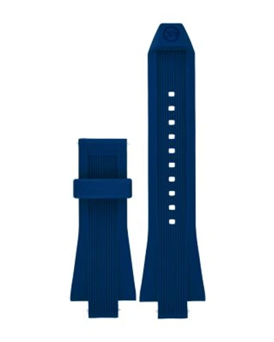 Shop Michael Kors Dylan Silicone Watch Strap, 28mm In Blue