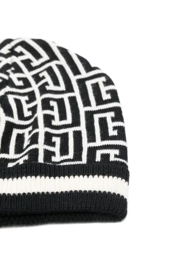 几何图案套头帽