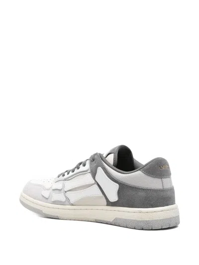 Amiri Low Top Sneakers Featuring Contrast Panels In Gray
