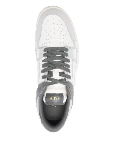 Amiri Low Top Sneakers Featuring Contrast Panels In Gray