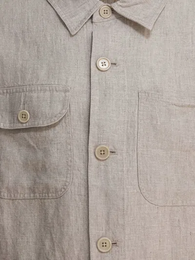 Alex Mill Linen Work Jacket Jackets Beige In Neutral