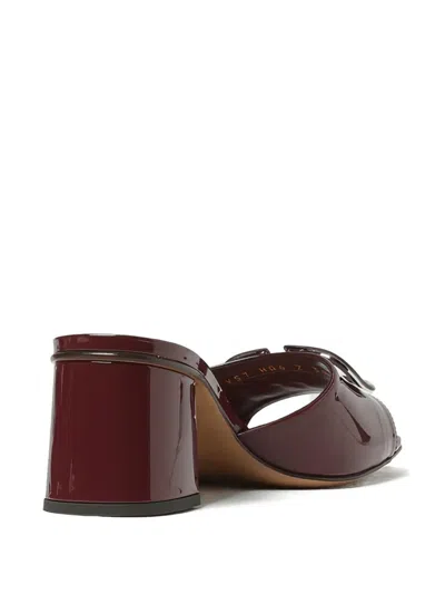 Valentino Garavani Vlogo Slide Sandals In Brown