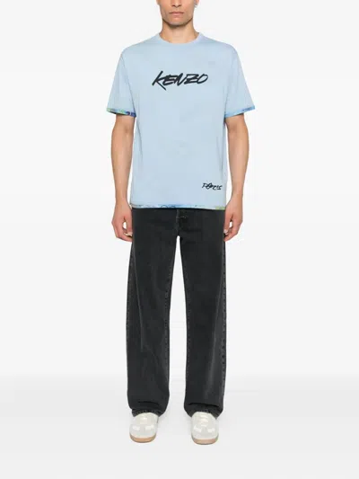 Kenzo Futura Reversible Classic T-shirt Clothing In Blue