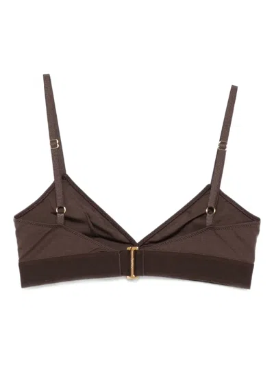 Tom Ford Triangle-shape Bra In Brown