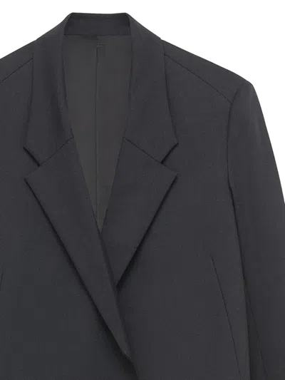 Bite Studios Polus Asymmetric Lapel Blazer In Gray
