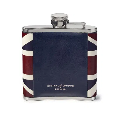 Aspinal Of London Brit 5oz Classic Hip Flask In Multi
