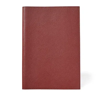 Aspinal Of London A4 Refillable Journal In Red