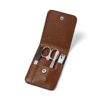 Aspinal Of London Manicure Set In Brown