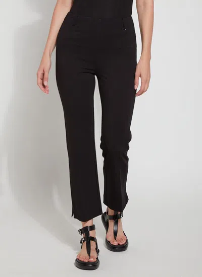 Lyssé Cropped Amanda Bootcut Pants In Black In Black