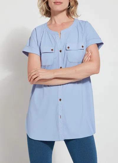 Lyssé Marley Button Down Shirt In Blue