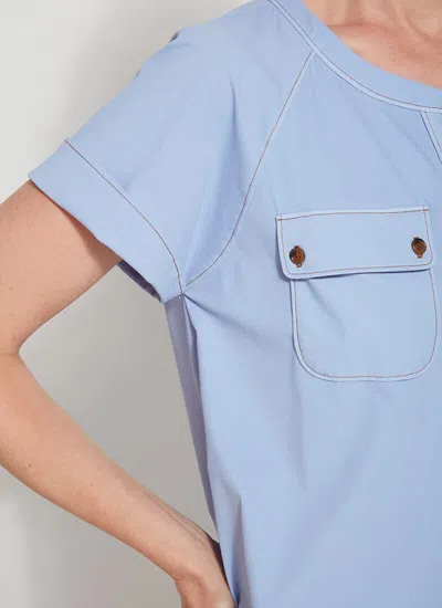 Lyssé Marley Button Down Shirt In Blue