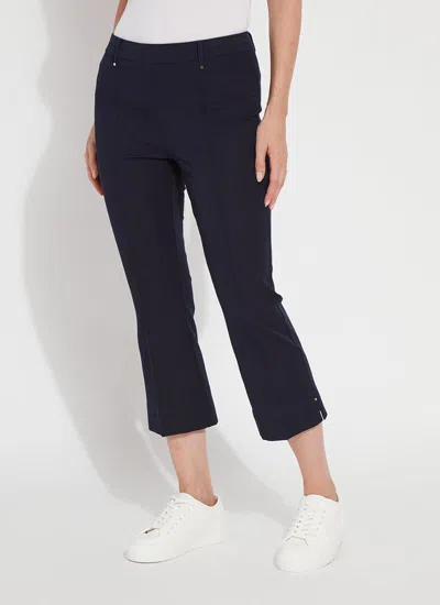 Lyssé Cropped Amanda Bootcut Pant In True Navy In Blue