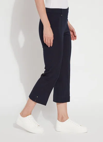 Lyssé Cropped Amanda Bootcut Pant In True Navy In Blue