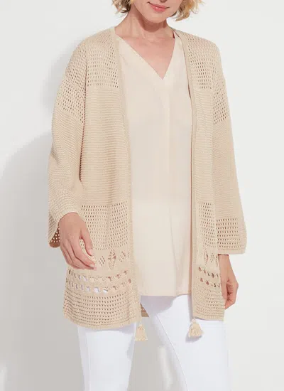 Lyssé Lysse Dani Open Knit Cardigan Sweater In White