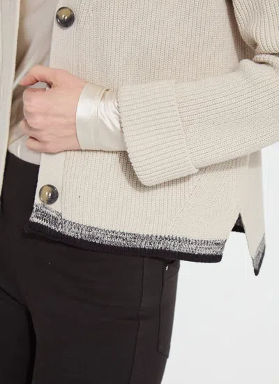 Lyssé Lilith Cardigan Sweater In Light Pewter In Neutral