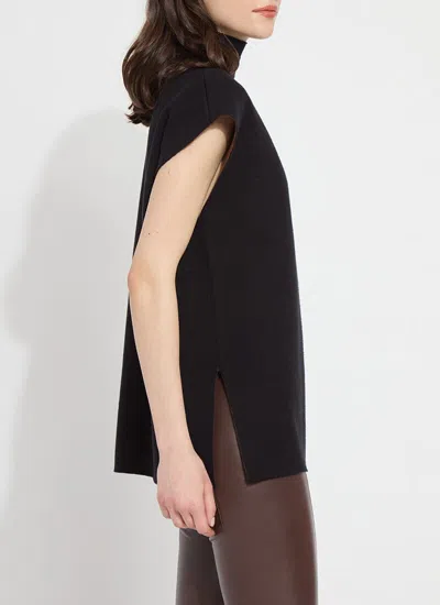 Lyssé Cortado Jacquard Knit Sweater In Black In Black