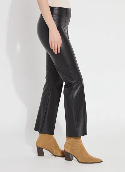 Lyssé Ankle Elysse Vegan Leather Pant In Whiskey In Brown