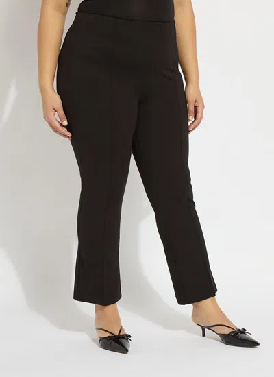 Lyssé Elysse Stretch Ponte Ankle Pants In Black