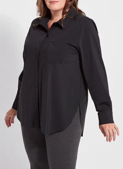 Lyssé 'lyssentials Schiffer Button-up Shirt In Black