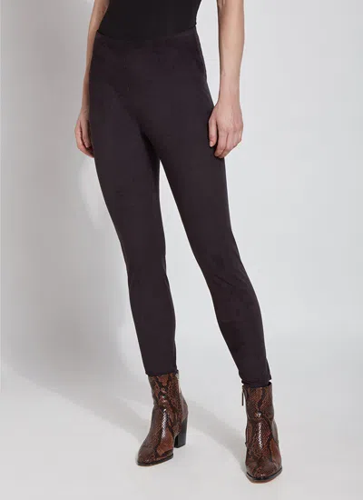 Lyssé Hi Waist Suede Legging (28.5" Inseam) In Black