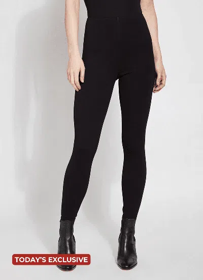 Lyssé Black Pointe Signature Centre Seam Legging In Black