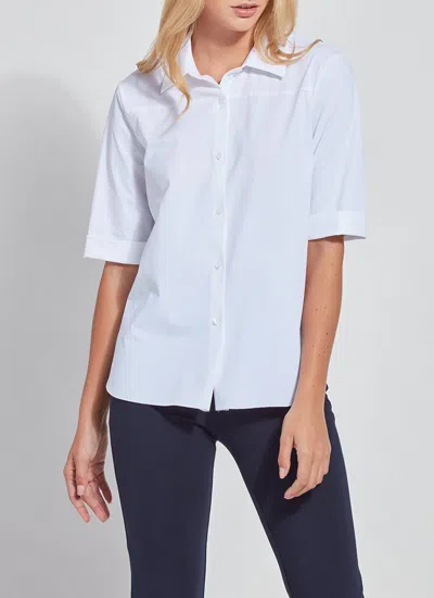 Lyssé Josie Button Down In White