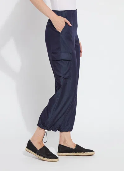 Lyssé Monique Tailored Cargo Pants In Blue