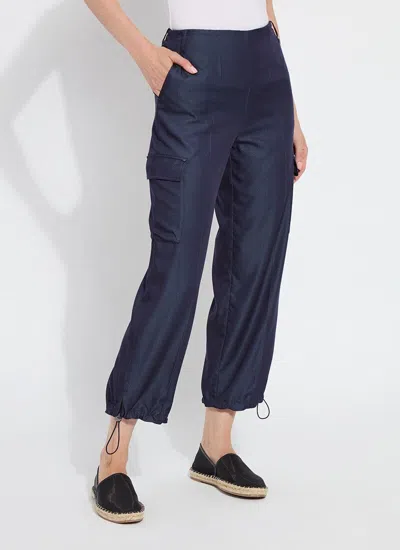 Lyssé Monique Tailored Cargo Pants In Blue