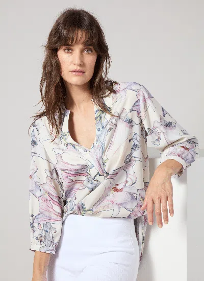 Lyssé Yola Pull On Blouse In Multi
