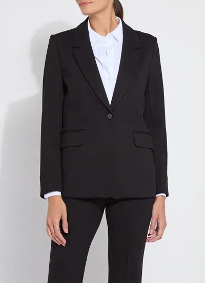 Lyssé One-button Ponte Blazer In Black