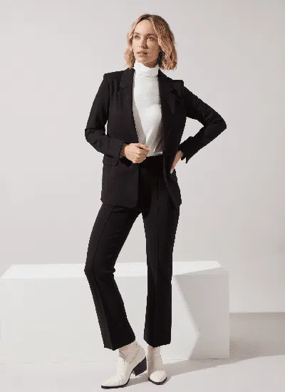 Lyssé One-button Ponte Blazer In Black