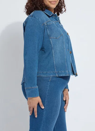 Lyssé Classic Denim Jacket Curvy In Blue
