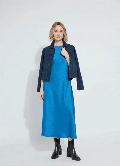 Lyssé Classic Denim Jacket Curvy In Blue