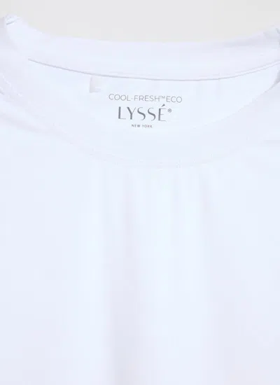 Lyssé Perfect Box-cut Tee Curvy In White
