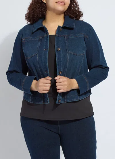 Lyssé Classic Denim Jacket Curvy In Blue