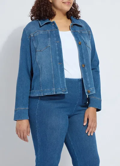 Lyssé Classic Denim Jacket Curvy In Blue