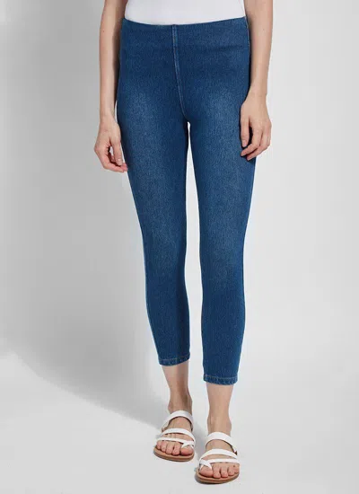 Lyssé Cropped Toothpick Denim Jeans In Sugar In White