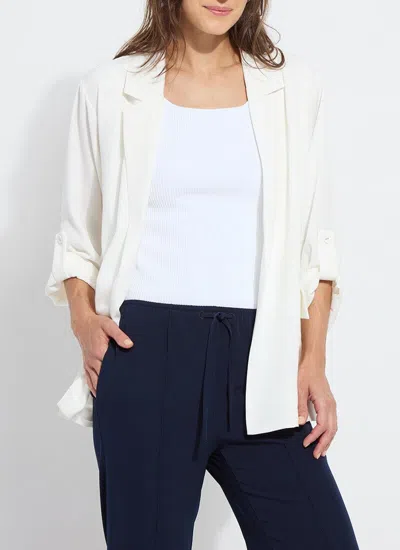 Lyssé Genevieve Relaxed Blazer In Off White In White