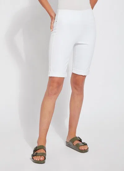 Lyssé Boyfriend Stretch Denim Shorts In White