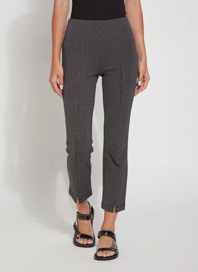 Lyssé Wisteria Ankle Pant In Chic Grid In Black