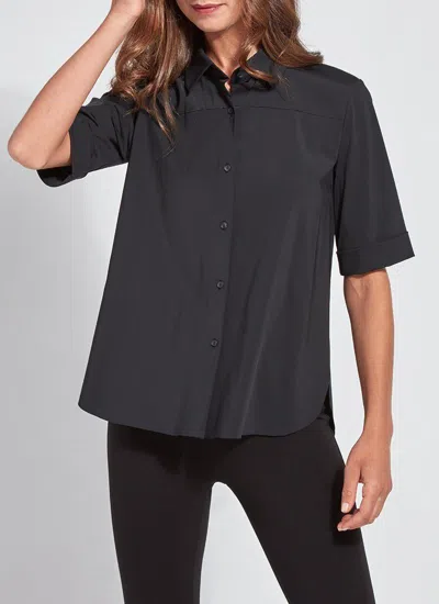 Lyssé Josie Button Down In Black