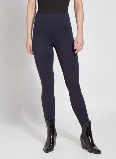 Lyssé Center Seam Ponte Leggings In Blue
