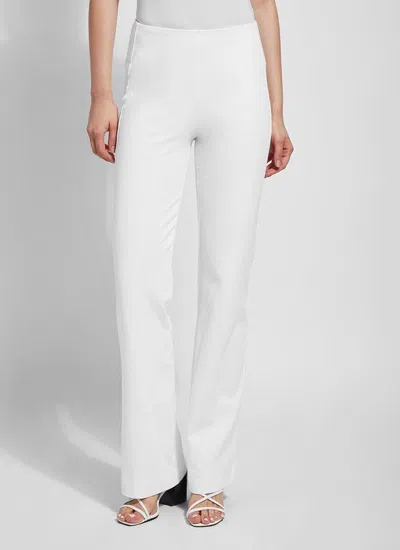 Lyssé Cotton Blend Denim Trouser In Mid Washa In Blue