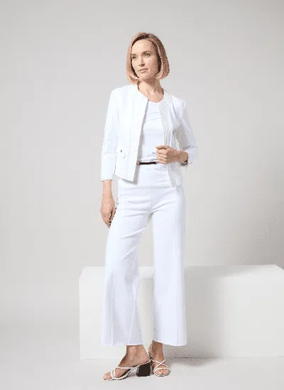 Lyssé Erin High Waist Wide Leg Knit Denim Pants In Double Espresso