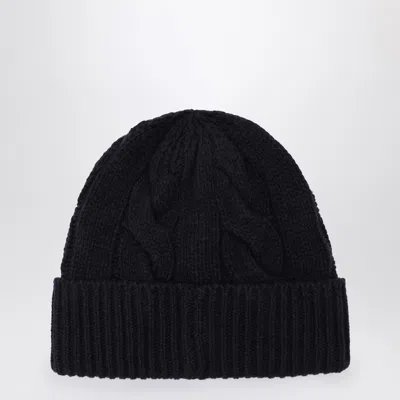 Polo Ralph Lauren Navy Blue Wool Polo Bear Hat In Blue