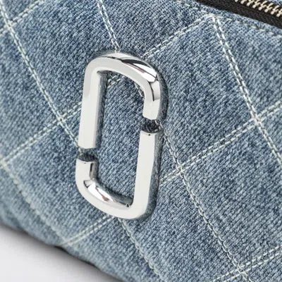 Marc Jacobs Pochette Snapshot In Quilted Denim In Blue