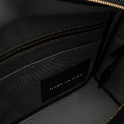 Marc Jacobs Women Black Leather Medium The Tote Bag Handbag In Black